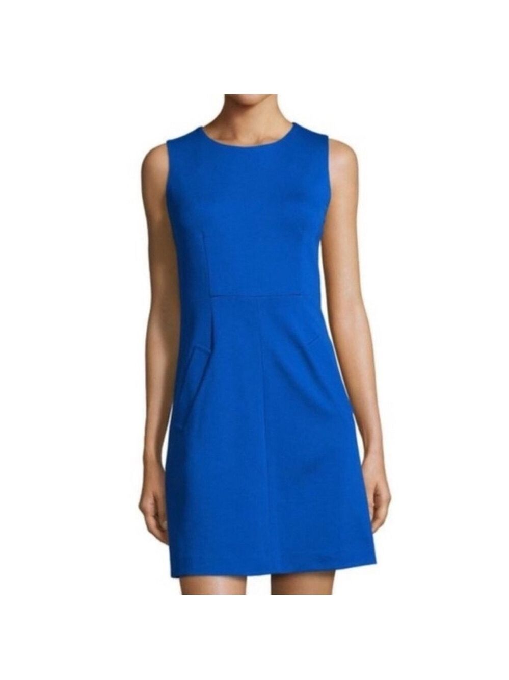 Diane von Furstenberg DVF Carpreena Sheath Dress Royal Blue Size 4 EUC